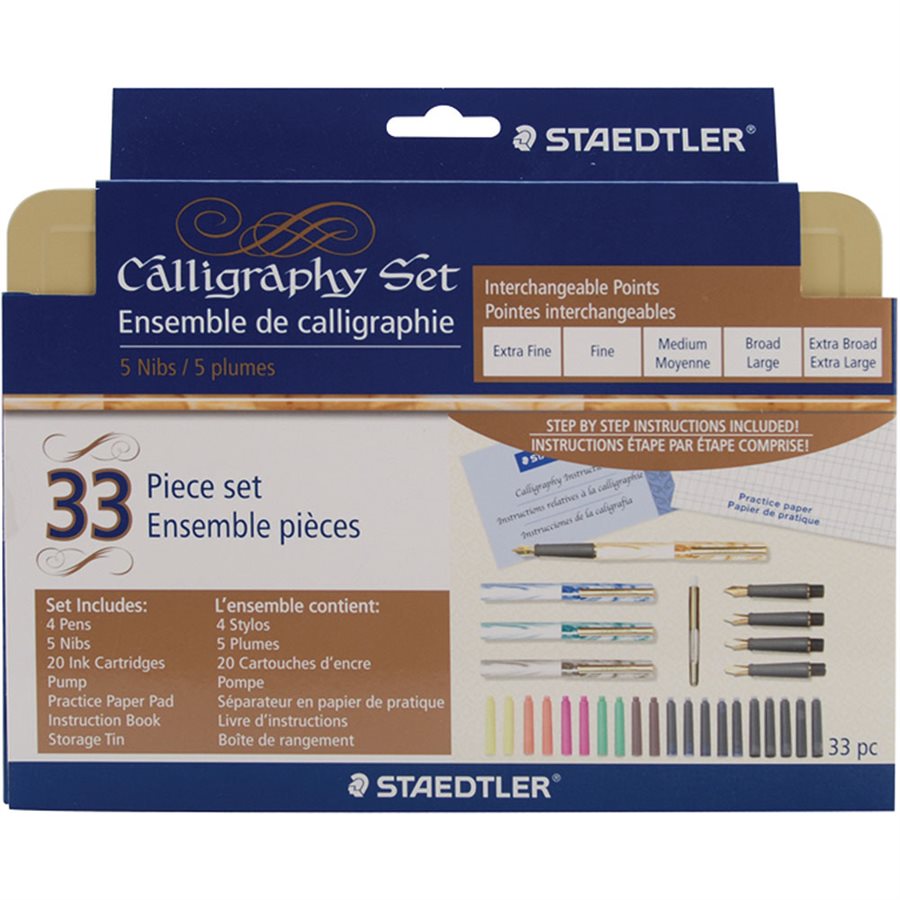 Staedtler ensemble de calligraphie 33 pièces 